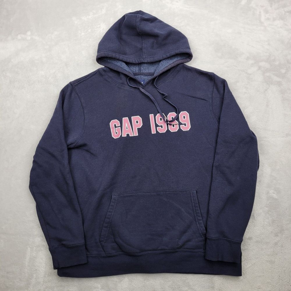 GAP Sweater Men Large Hoodie Sweatshirt Pullover Performance Outdoor Adult 1969*